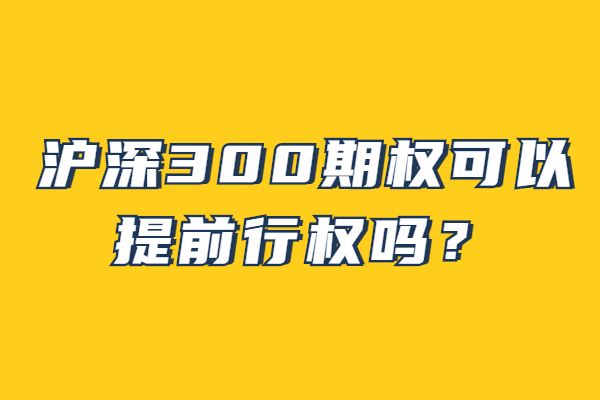 沪深300期权