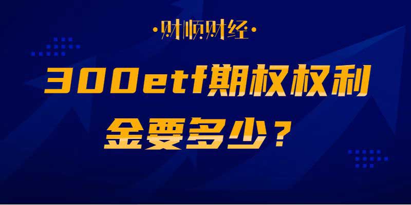 300etf期权权利金要多少？